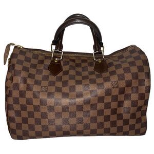 Louis Vuitton 35 speedy damier ebony handbag